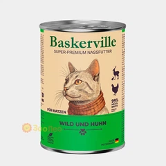 Baskerville Корм з курка м'ясо та м'ясні субпродукти оленина для котів