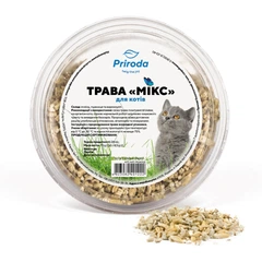 Трава для котів Природа швидкозростаюча мікс зерен ячмінь пшениця 70 г (MLZ7128)
