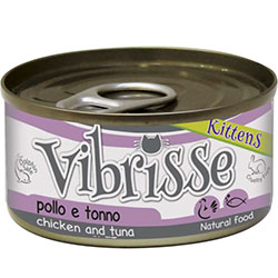 Vibrisse Вологий корм (шматочки в желе) з курка тунець для кошенят