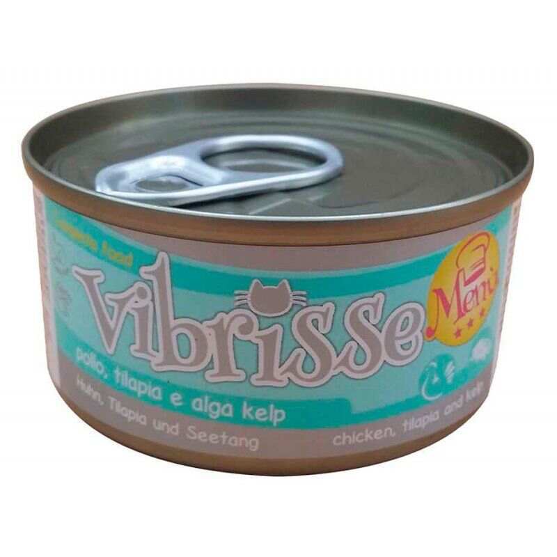 Vibrisse Вологий корм (шматочки в соусі) з м'ясо птиці курка для дорослих котів