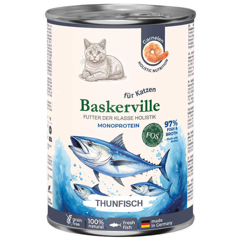 Baskerville Корм з риба лосось для котів