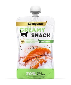 Lucky Star Лагідне пюре для котів з м`якоті дикого лосося 85г (4820281500251)