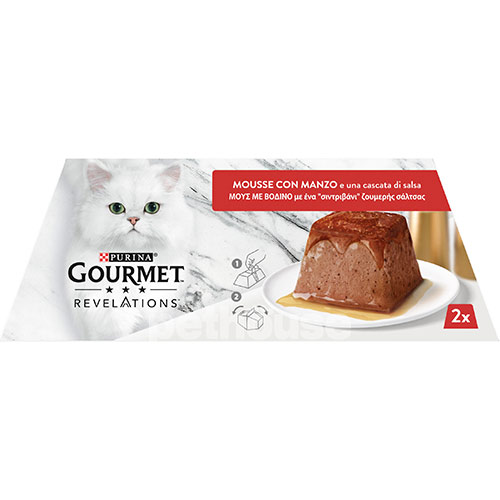 Gourmet Корм з м'ясо та м'ясні субпродукти яловичина для котів