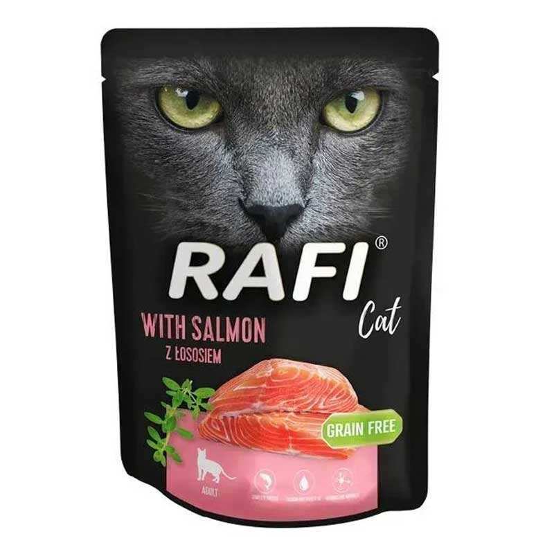 Rafi Корм з м'ясо та м'ясні субпродукти лосось для дорослих котів