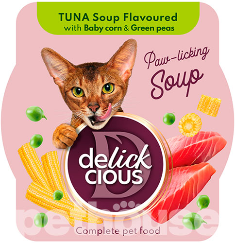 Delickcious Корм з тунцем для дорослих котів