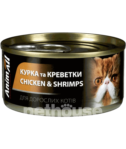 AnimAll Корм з куркою для дорослих котів