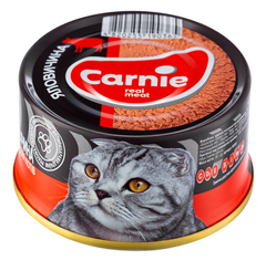 Carnie Корм з м'ясо та м'ясні субпродукти яловичина для дорослих котів