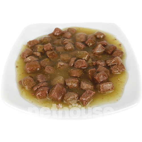 Almo Nature Вологий корм (шматочки в желе) з курка м'ясо та м'ясні субпродукти яловичина для котів