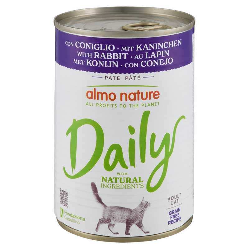 Almo Nature Корм з м'ясо та м'ясні субпродукти кролик для дорослих котів