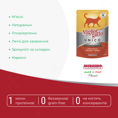 Morando Корм з м'ясо та м'ясні субпродукти індичка для дорослих котів