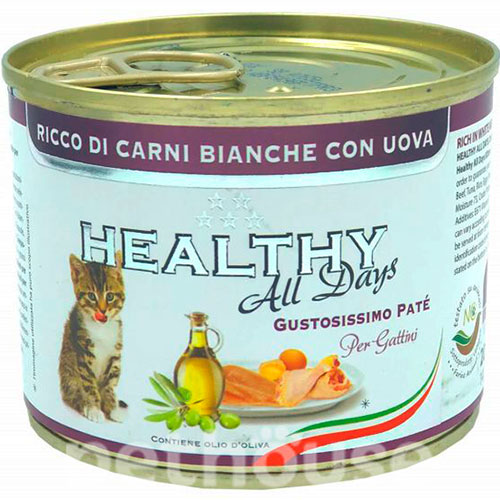 Healthy Корм з м'ясо та м'ясні субпродукти яйця для кошенят