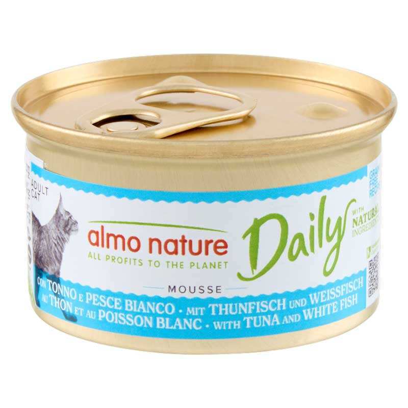 Almo Nature Корм з м'ясо та м'ясні субпродукти риба тунець тріска для котів