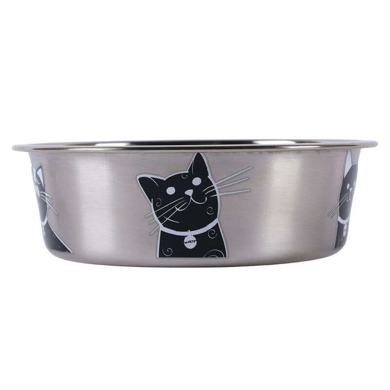 M Pets M-Pets Petjoy CatFamily Bowl - Миска з нержавіючої сталі для котів