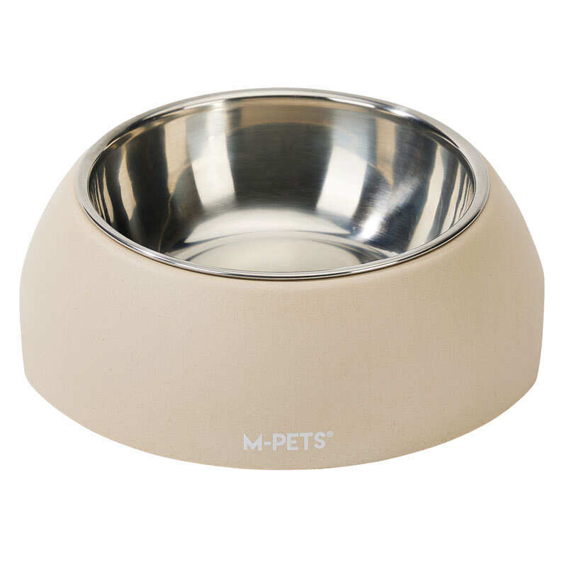 M Pets M-Pets Eco Bamboo Bowl - Миска 2в1 з бамбуку та нержавіючої сталі для котів