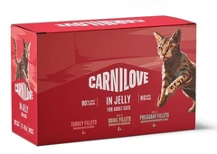 Набір вологого корму для котів Carnilove Jelly Multipack, 12 шт х 85 гр