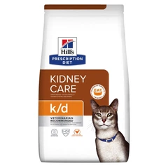 Hill's Сухий лікувальний корм Hill`s (Хілс) Prescription Diet Cat Chicken K/D Kidney Care Adult для дорослих котів при захворюваннях нирок з м’ясом курки 300 г (арт 605989)