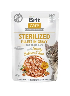 Brit Care Вологий корм (шматочки в соусі) для котів