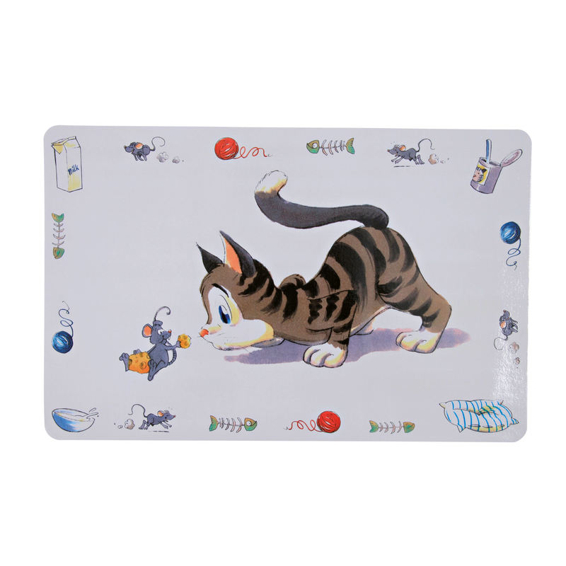 Trixie (Тріксі) Place Mat - Килимок під миску для котів зі смугастим котом