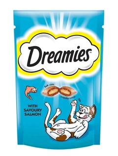 Ecofood Ласощі Dreamies подушечки лососем для котів