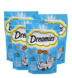 Ecofood Ласощі Dreamies подушечки лососем для котів