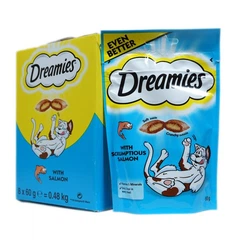 Ecofood Ласощі Dreamies подушечки лососем для котів