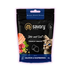 Savory Ласощі Хрусткі лососем малиною для котів