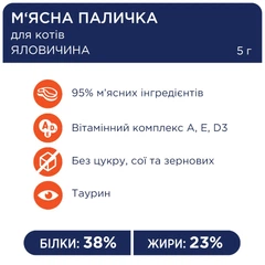 Club 4 Paws Ласощі м'ясна паличка курка для котів