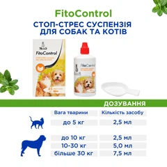 Фіто контроль (Fito Control) Стоп-Стрес суспензія для собак та котів 45 мл, MODES (фітокомплекс)