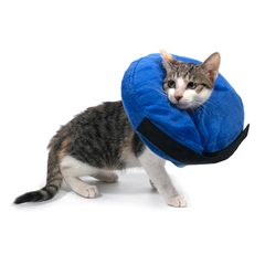 Захисний надувний нашийник для собак Derby Protective Inflatable Dog Cone Collar Blue, XS 12-15 см