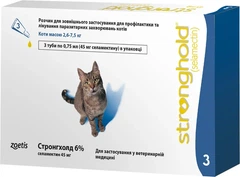 Simparica Препарат Стронгхолд вагою для котів