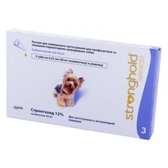 Simparica Стронгхолд Zoetis для собак 2,6-5 кг, 3 туби/уп
