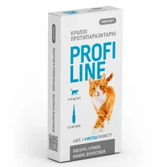 Profiline Препарат Provet кг інсектоакарицид для котів