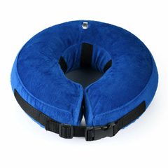 Захисний надувний нашийник для собак Derby Protective Inflatable Dog Cone Collar Blue (фастекс), L