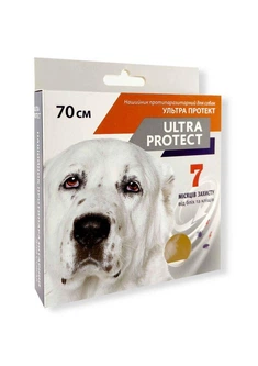 Без бренда Нашийник Ultra Protect від бліх та кліщів для собак великих порід 70 см червоний