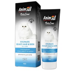 AnimAll Добавка Фітопаста здоров'я шерсті для котів