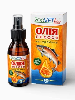 Олія лососева ZooVetLine для собак і котів 100 мл