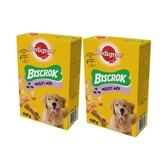 Печиво Pedigree Multi Biscrok 500 г Pedigree Biscrok печиво для собаки у формі кубиків 2x500 г Pedigree Cf83h