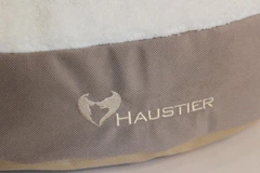 Лежак для Собак та Котів Haustier Lounge Beige з капюшоном XS - діаметр 50см (B10-4-049)