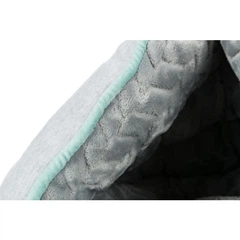 Лежак печера для собак "Junior Cave" Trixie 45см х 30см х 40см плюш сірий (TX-38254)