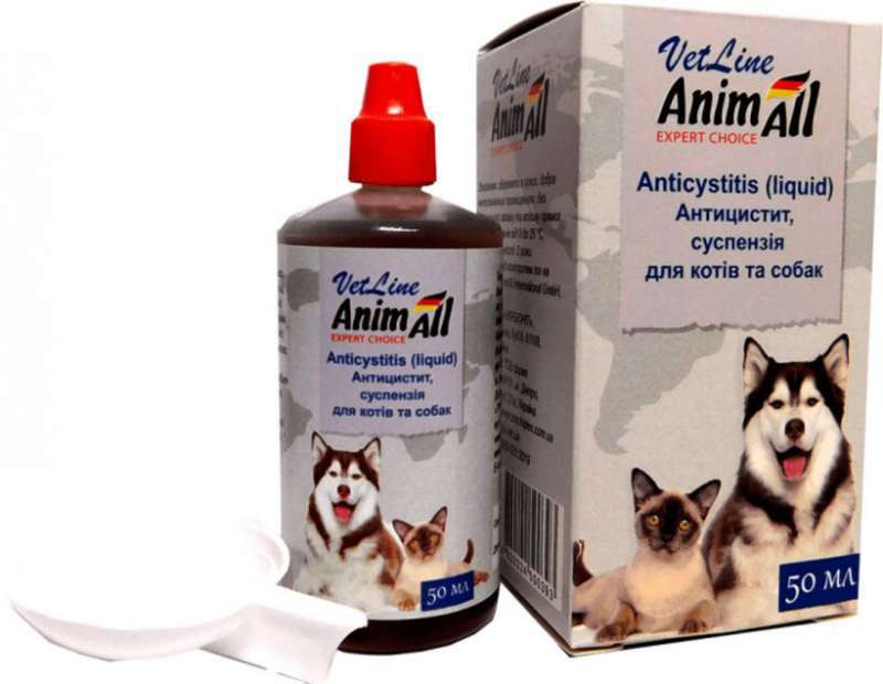 AnimAll VetLine AnimAll (ЕнімАлл) Vetline Суспензія для собак і котів "Антицистит"