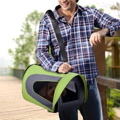 Сумка для перенесення котів та собак 45x25x26 см CosmoPet CP-13 Green