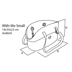 Сумка для собак Ferplast With-Me Small 35х14х22 см Рожева (79501019)