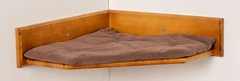 Sweet Pet Кутова поличка для кота кріплення на стіну SweetPet, Checkpoint, 45х45х12см.