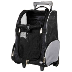 Сумка-рюкзак для маленьких тварин Trixie T-Bag Trolley на колесах до 8 кг, чорний