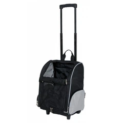 Сумка-рюкзак для маленьких тварин Trixie T-Bag Trolley на колесах до 8 кг, чорний