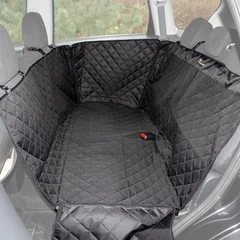 Автогамак для Собак Haustier Elegant Black з захистом дверей 120х145см (HT6-1-034)