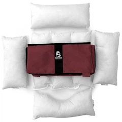 Вулична лежанка для маленьких собак BOSYAK Outdoor Waterproof 50x45 Бордова (4-6 кг)