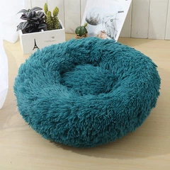 Круглий лежак для котів Pet Style "Травка" круглий Зелений 40