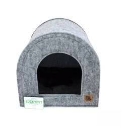 Будиночок-лежак №2 Опера "Lucky Pet", сірий, 40х40х40см