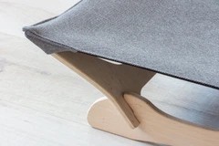 PetJoy Лежак-гамак для котів white+gray 55х45х18